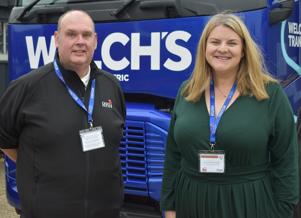 2 - Chris Scott and Emma Robinson-Hodges from the Road Haulage Association helped oversee this logistcs event that took place during 'National Lorry Week'