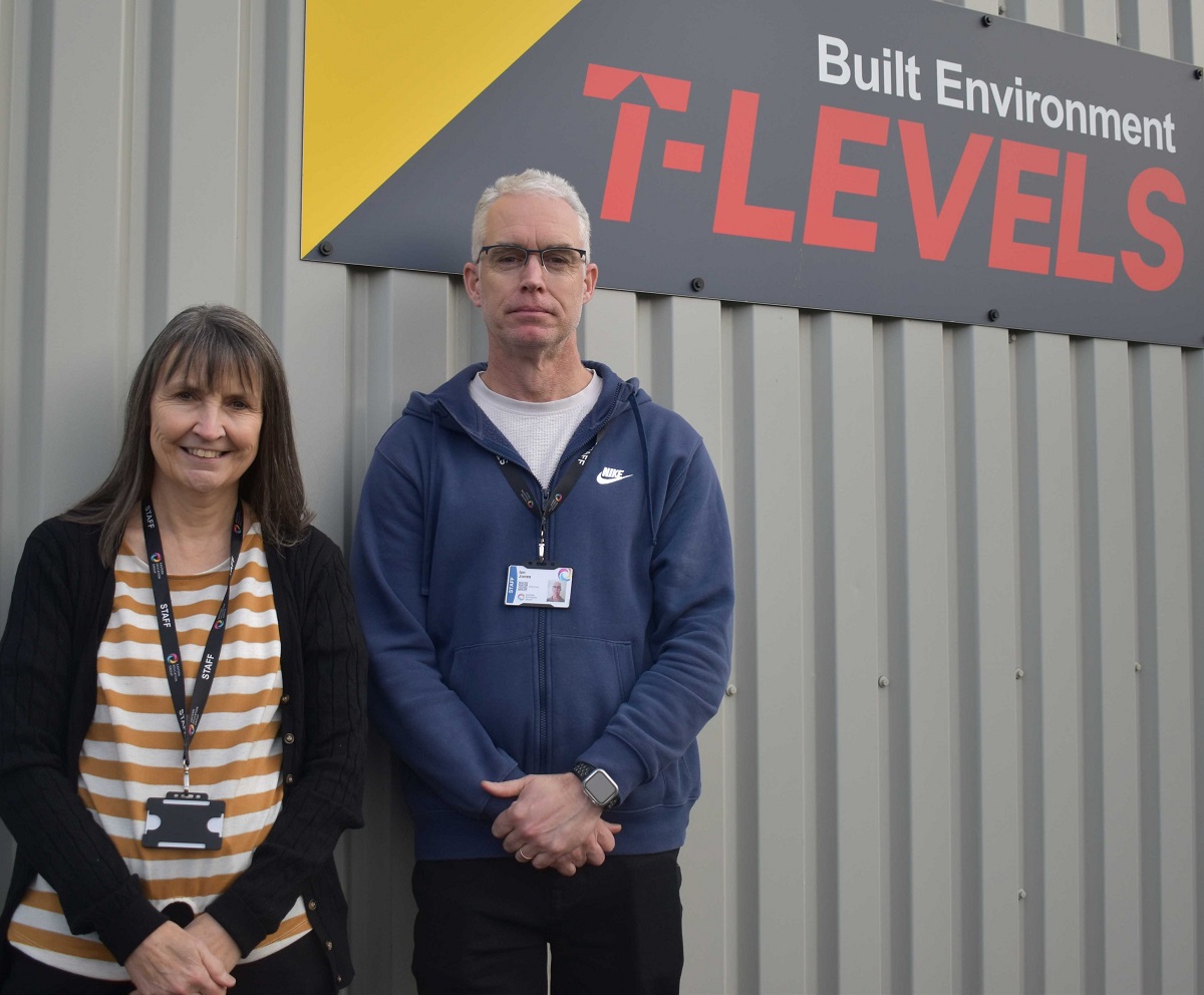 Pam Welsford and Ian Jones are supporting students on T Level programmes