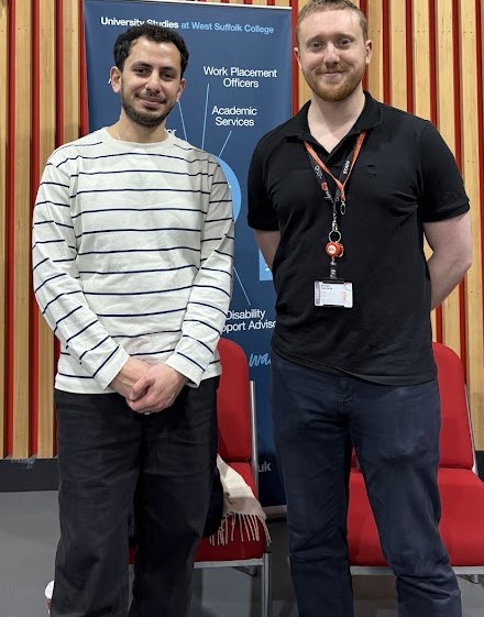 Inspirational cinematographer Ayman Alhussein with Micheal Apichella at ThriveFest