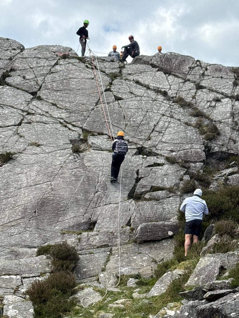 Peile Centre students climbing