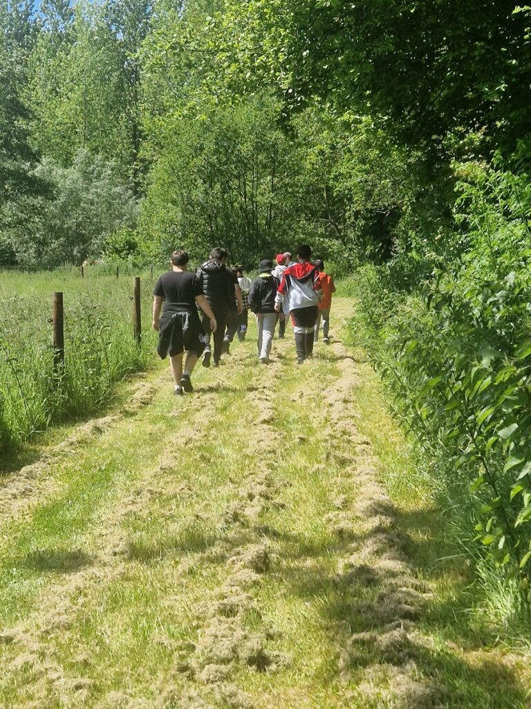 Peile Centre students walking