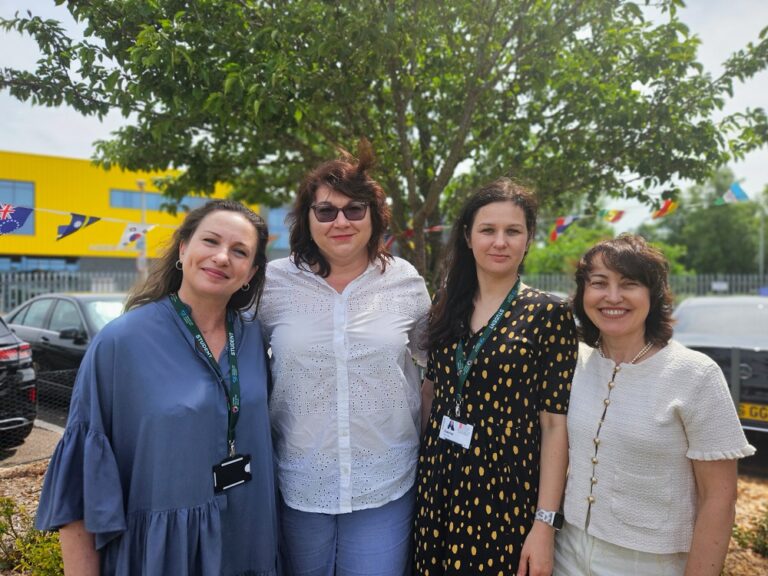 Olha, Inna, Ganna and Oksana are all refugees from Ukraine who say they've had to 'start all over again'