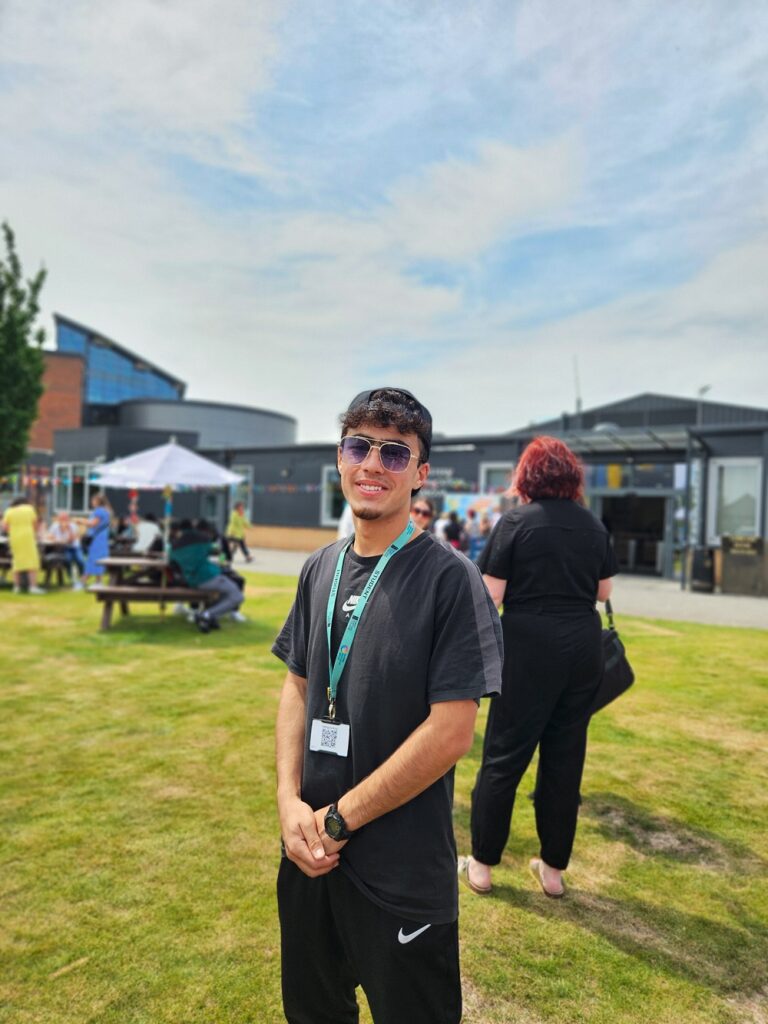 Omran Nayab has said he is 'so happy' he can now speak fluent enough English to make friends
