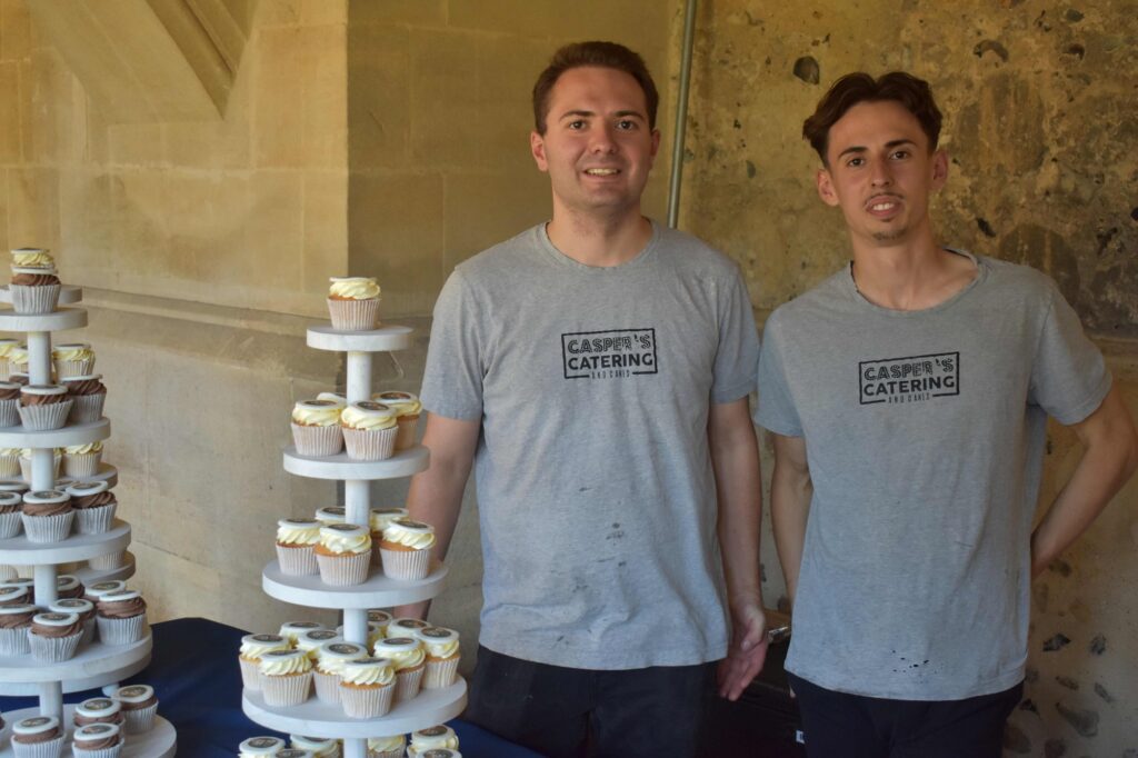 Casper and Ewan Smith - former students organised the catering at the Eastern Education Group's Celebration of Achievement.