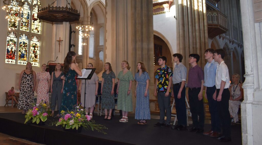 Amado - a choir from West Suffolk College open proceedings at the annual Eastern Education Group's Celebration of Achievement awards