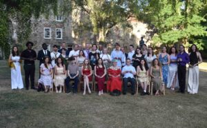 All winners at the Eastern Education Group's celebration of achievement 2025 - outside the cathedral in Bury St Edmunds