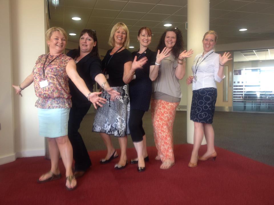 Kim Gobey 1 with her PGCE students
