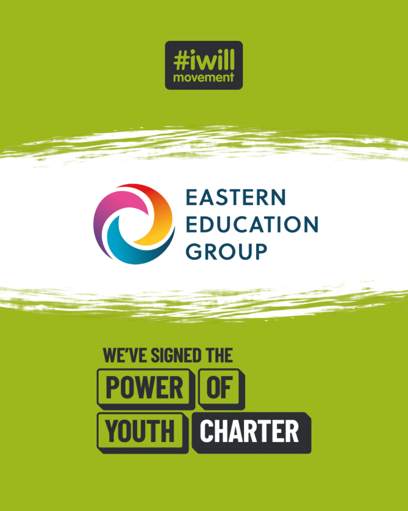 #iwill movement. Eastern Education Group. We've signed The Power of Youth Charter.