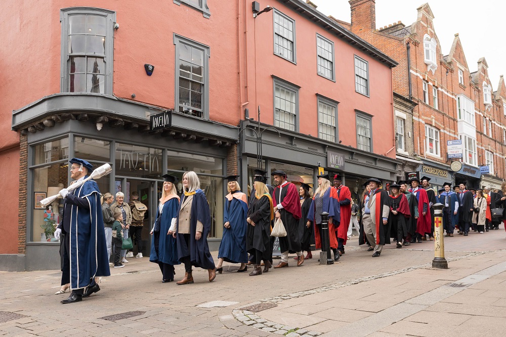 Graduation 2025 at St Edmundsbury Cathedral in Bury St Edmunds - University Studies at West Suffolk College