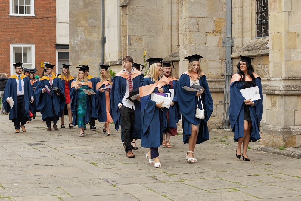 Graduation 2025 at St Edmundsbury Cathedral in Bury St Edmunds - University Studies at West Suffolk College