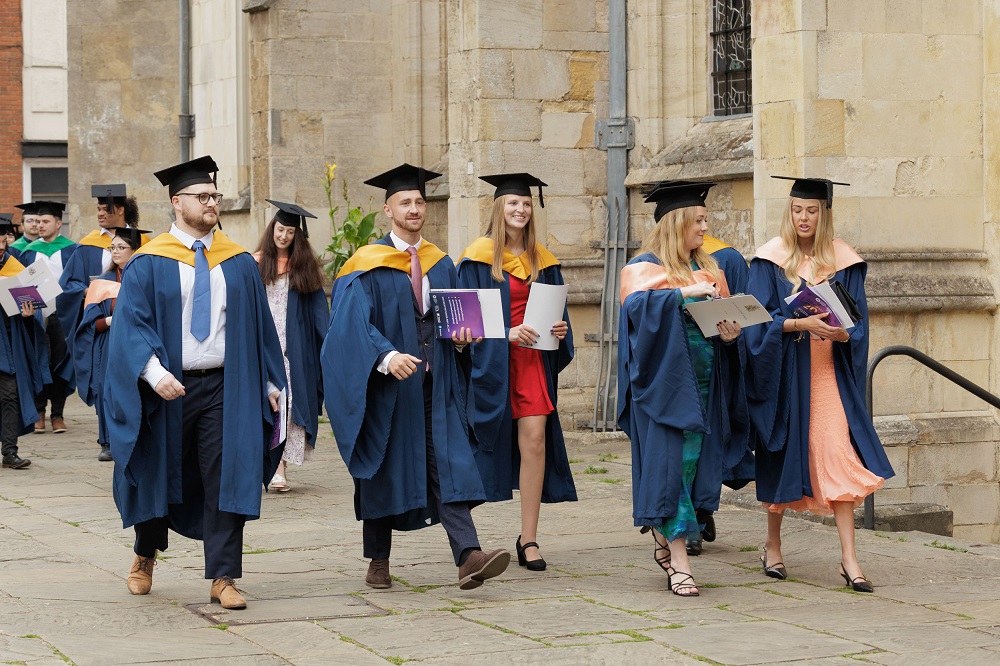 Graduation 2025 at St Edmundsbury Cathedral in Bury St Edmunds - University Studies at West Suffolk College