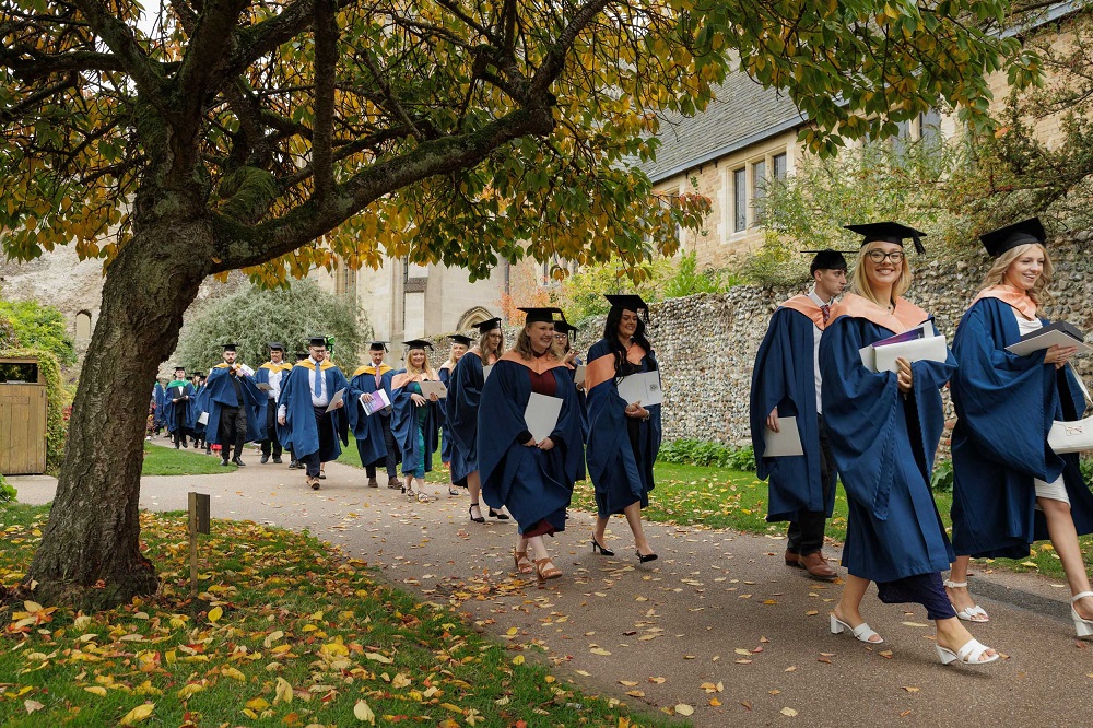 Graduation 2025 at St Edmundsbury Cathedral in Bury St Edmunds - University Studies at West Suffolk College
