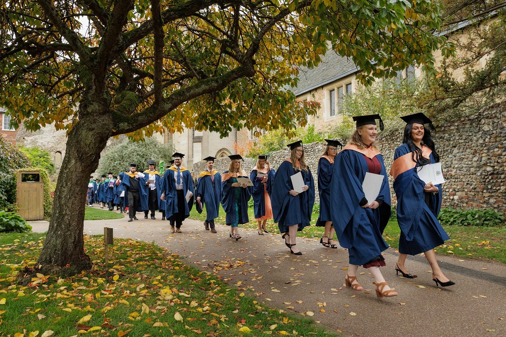 Graduation 2025 at St Edmundsbury Cathedral in Bury St Edmunds - University Studies at West Suffolk College