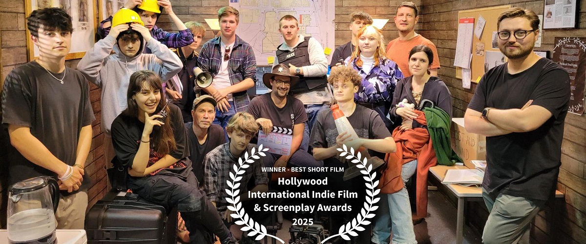 The crew from The Sheriff are proud to have won an award for best short film by the Hollywood International Indie Film and Screenplay Awards 2025