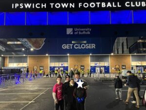 Chalk Hill pupils at Ipswich Town Football Club