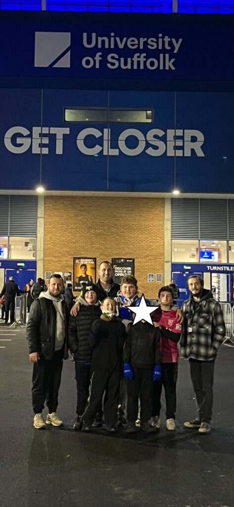 Chalk Hill pupils at Ipswich Town Football Club
