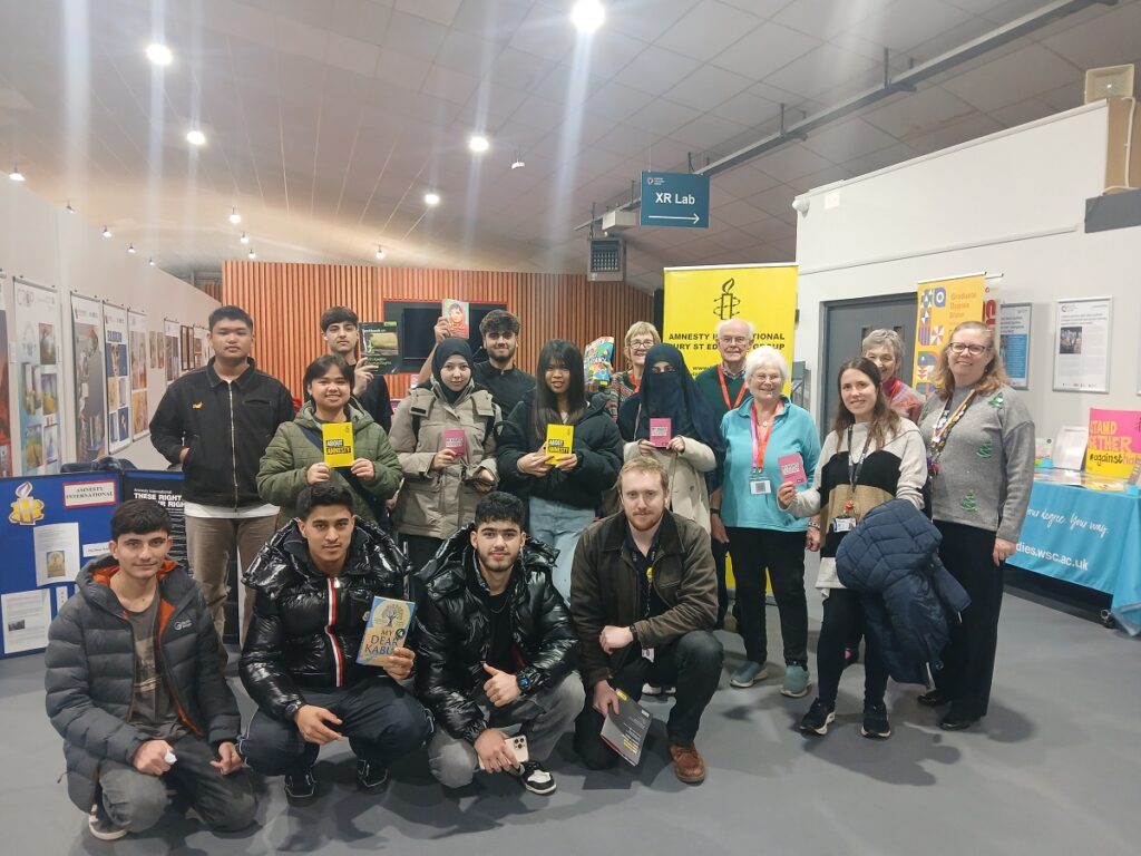 Students, staff and Amnesty