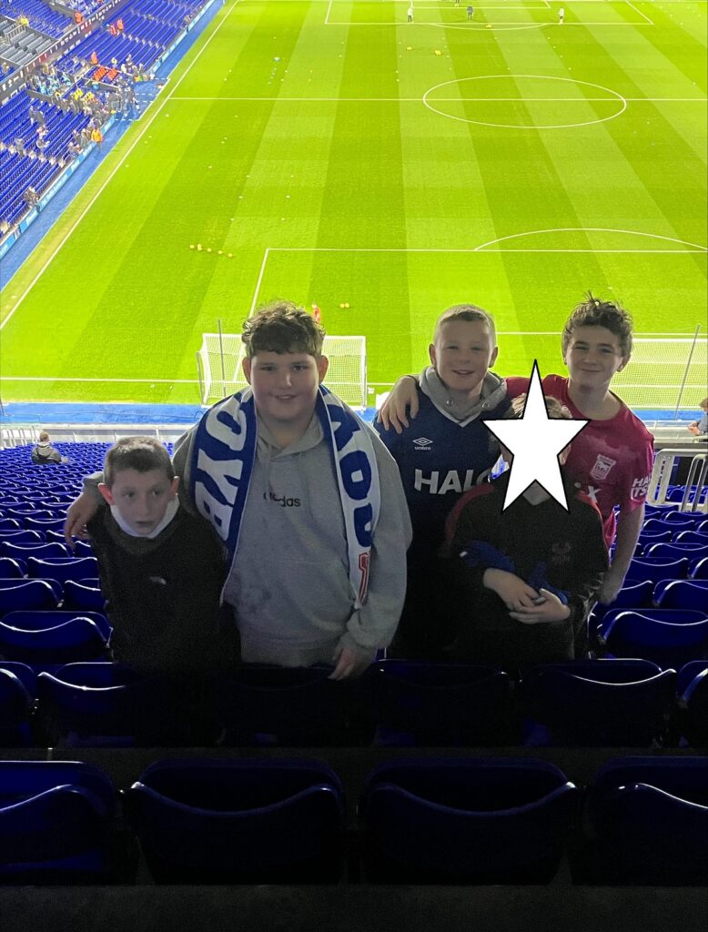 Chalk Hill pupils at Ipswich Town Football Club