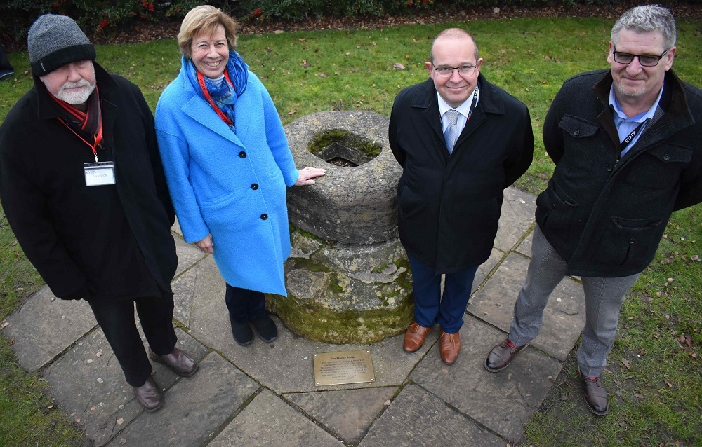 Martyn Taylor (local historian), Melanie Lesser (local resident), Colin Shaw and Shane Langthorne (from Eastern Education Group)