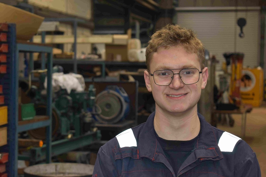 Seb Sharpstone - a current apprentice at E Rand and Sons Ltd - the company has just sponsored the EEG annual apprenticeship awards