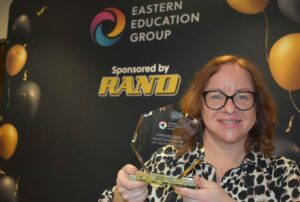 Julie Curry won the Apprenticeship Mentor of the Year at the annual Eastern Education Group Awards
