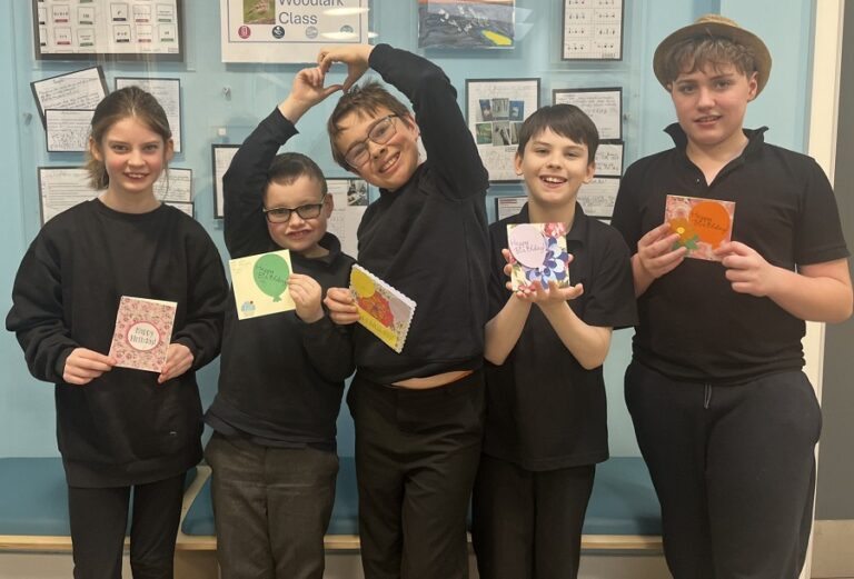 1 - Kind-hearted students from Duke of Lancaster in Norfolk were touched by a story involving nelly from Lowestoft so made her some birthday cards during lessons - photo by Eastern Education Group