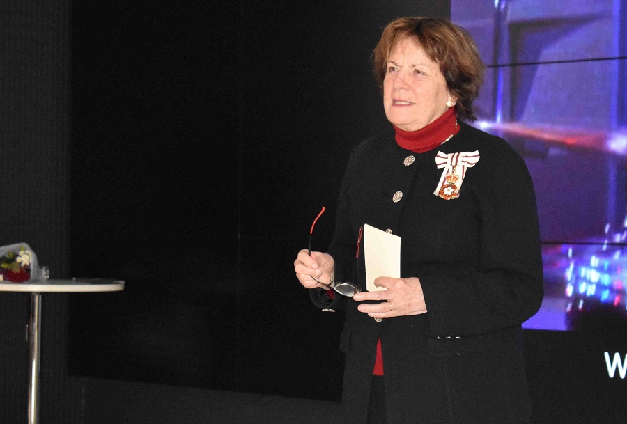 Lady Clare Euston was representing his majesty the king at the opening of the new Gene Haas Manufacturing Centre