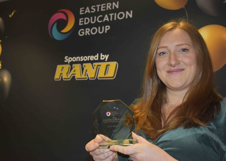 Holly Speight won the National Apprentice of the Year Prize at the annual Eastern Education Group Apprenticeship awards