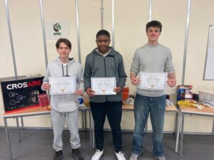 Winners of prizes in the 2026 annual engineering competition