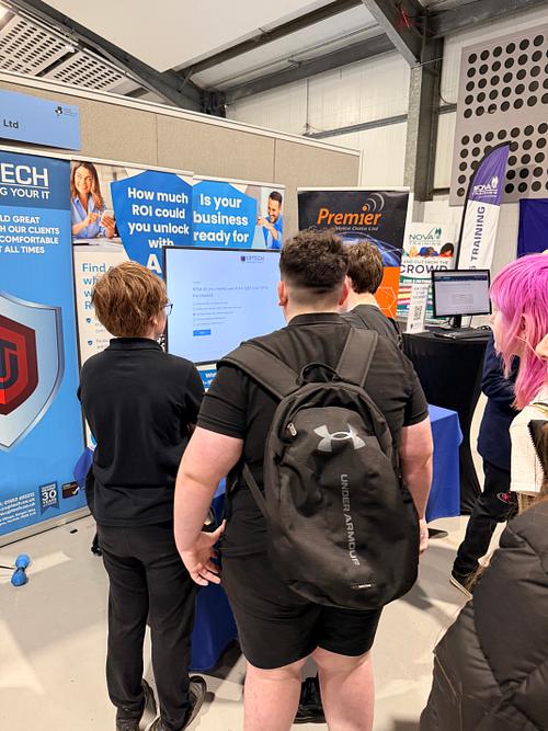 Students from Duke of Lancaster participating in educational activities.