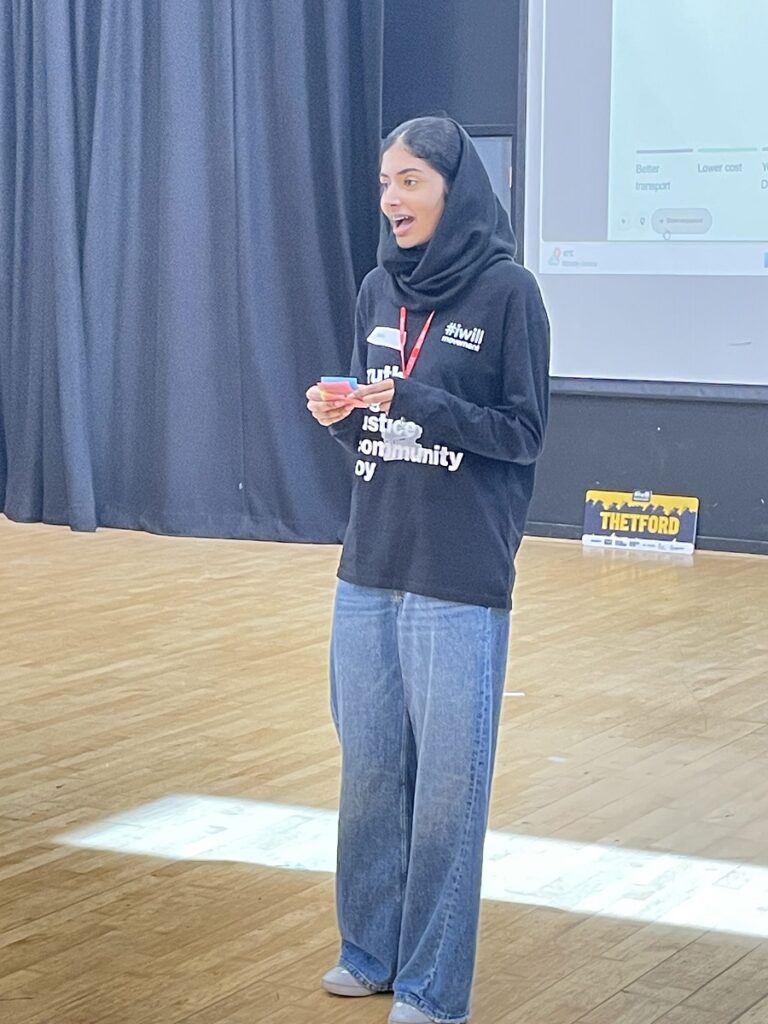 Students from Abbeygate Sixth Form and West Suffolk College recently played a key role in leading the Youth Matters: Seen and Heard event held on 10th March at Thetford Academy, bringing together young people, local leaders and national representatives to discuss how youth voices can help shape the future of their communities.