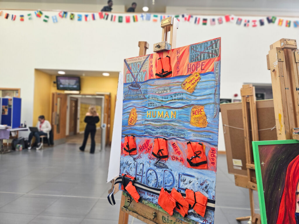 Students exhibited heartfelt art pieces as part of the Culture Festival