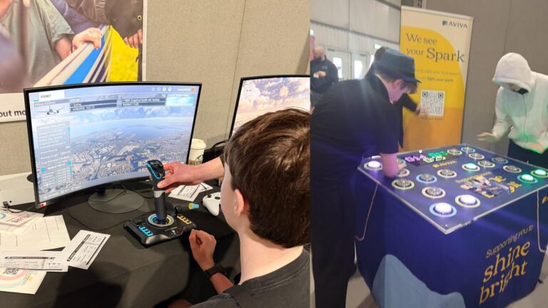 Students from Duke of Lancaster doing some fun educational activities.