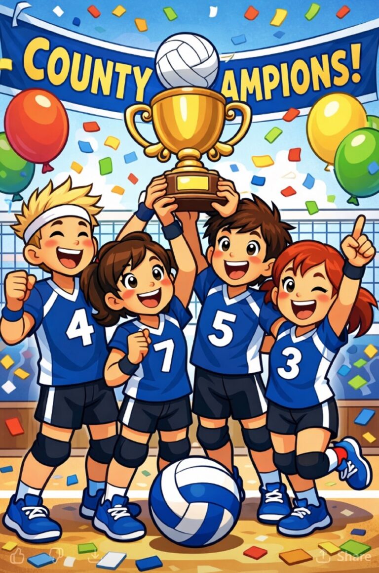 Volleyball champions at One Sixth Form College