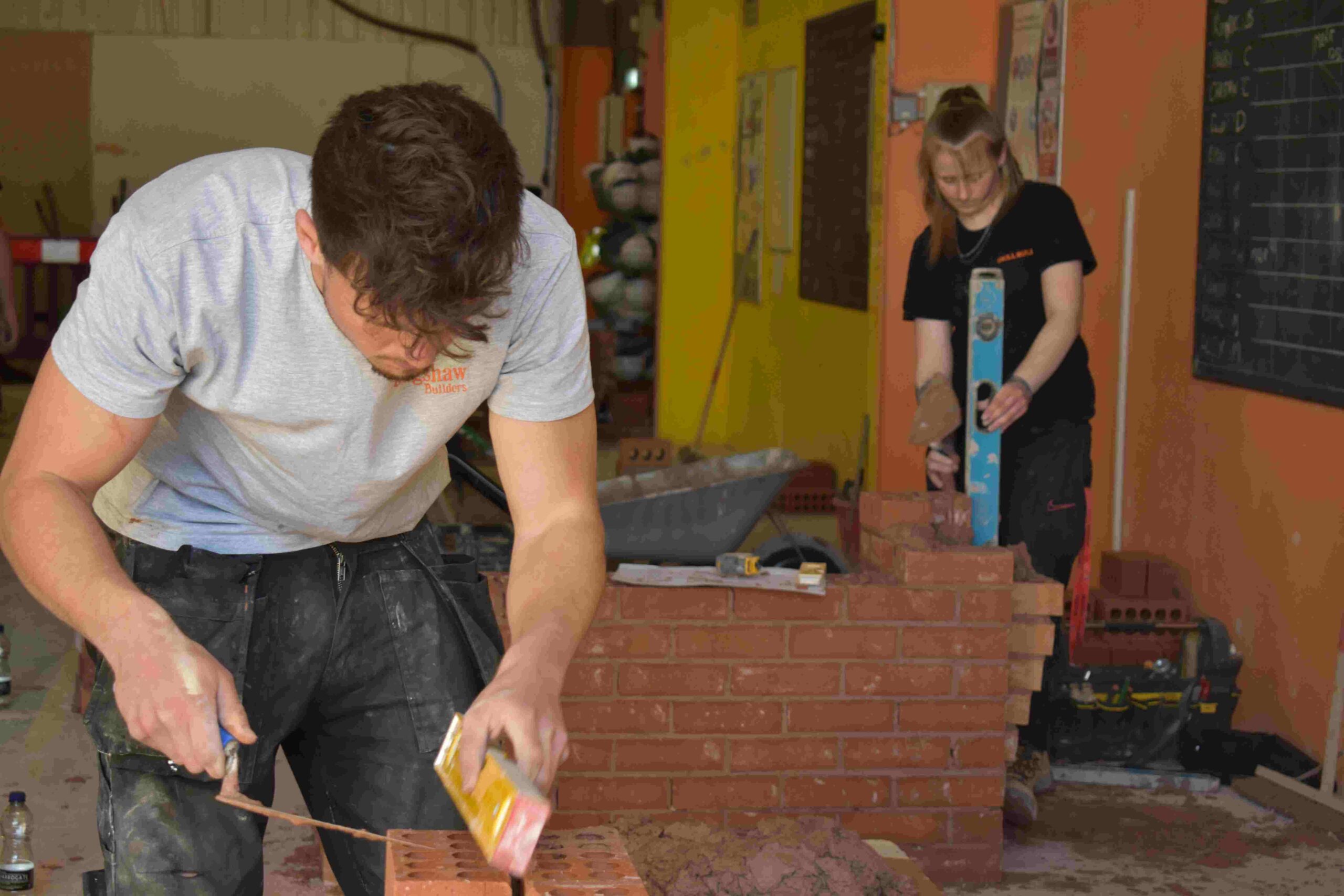 1a Competitors taking part in the Guild of Bricklayers skills contest hosted by Eastern Education Group scaled