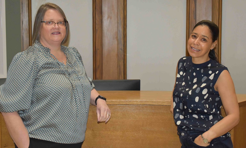 Jools Windermere and Jane Soanes are looking forward to hosting an open night at the location of the new West Suffolk College learning centre