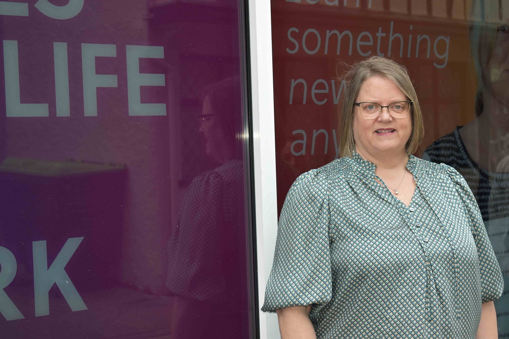 Jools Windermere at the new West Suffolk College learning centre in Ipswich