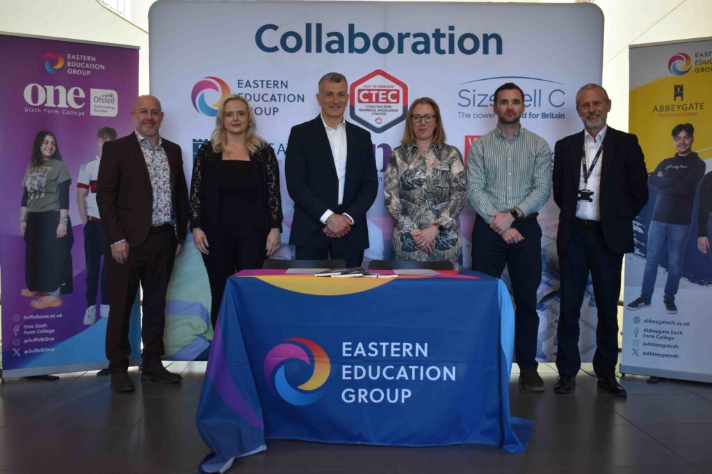 Regional education group and Sizewell C agree new partnership 3 5 EEG with Sizewell C at the signing of a memorandum of understanding the CTEC team are in the photo an important part of the MOU
