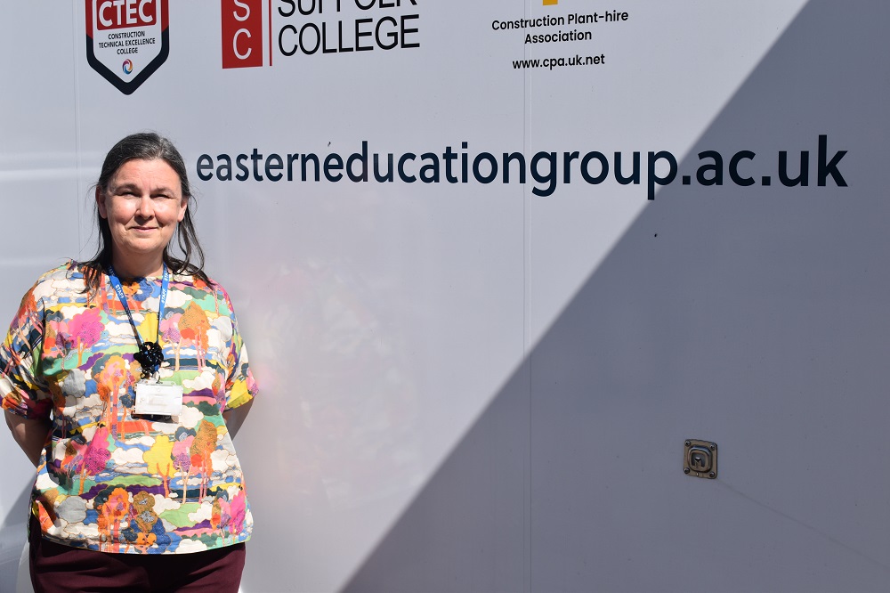 College helps bring careers to life thanks to council link up with new construction simulator van 7 Amanda Walden from Stowupland High School is a big fan of the Sim Van