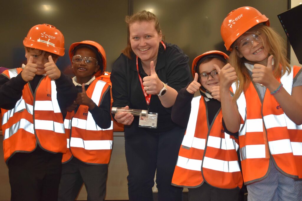 Two colleges collaborate by creating ‘unique’ careers event for kids 6 1 Students from Roman Hill learning about careers at EDF and Sizewell B