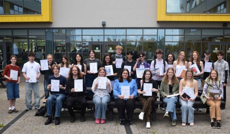 Happy days for sixth form students who received awards for their efforts ahead of exams 9 2 ASFC award winners