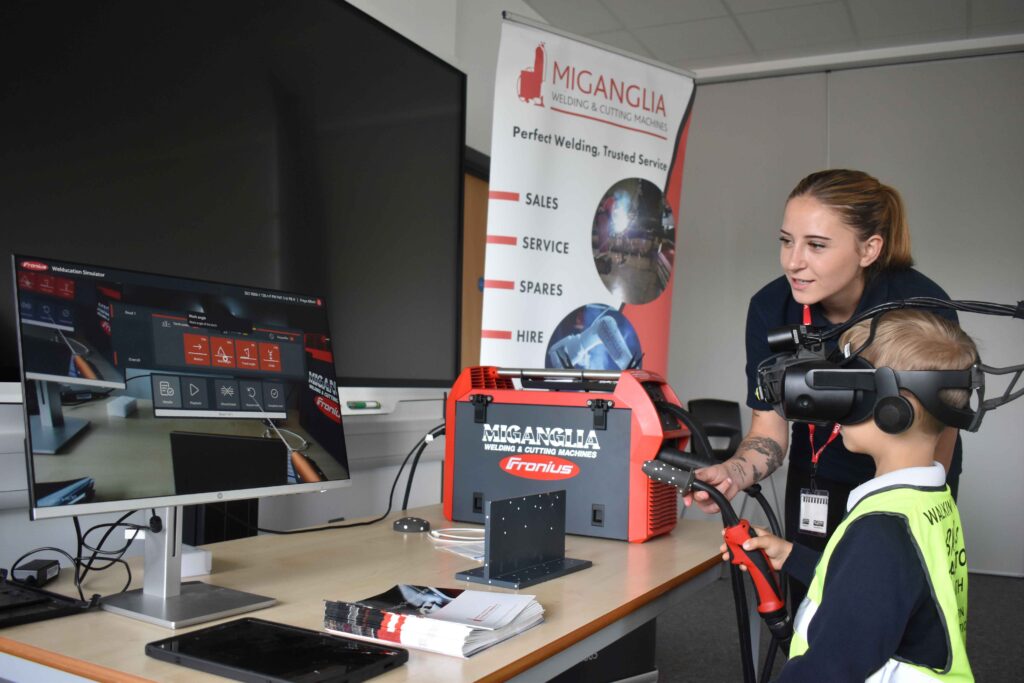 Two colleges collaborate by creating ‘unique’ careers event for kids 11 6 Learning about welding at the SED in Lowestoft