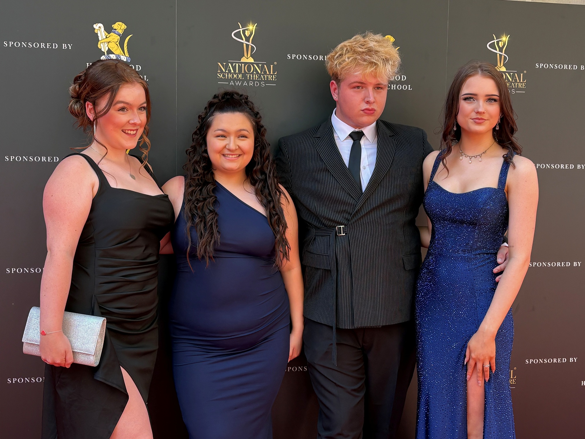 Students from One Sixth Form College at the 2026 National School Theatre Awards.