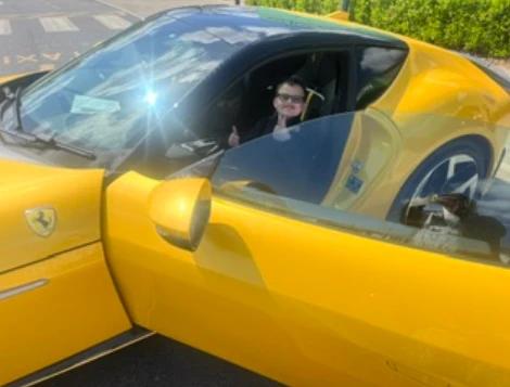 yellow Ferrari 12Cilindri