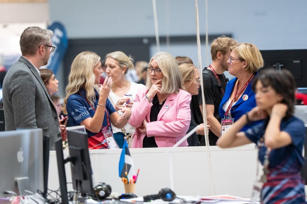 West Suffolk College teacher represented UK at WorldSkills 2026 in China as Graphic Design Expert 4 Jodi and Baroness JS