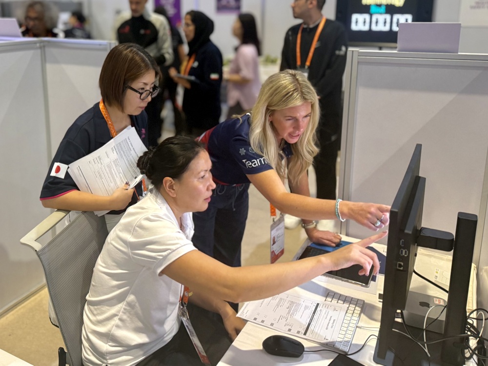 West Suffolk College teacher represented UK at WorldSkills 2026 in China as Graphic Design Expert 2 Jodi working at WorldSkills Shanghai 2026
