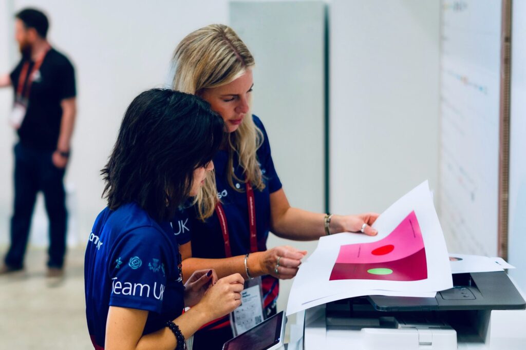 West Suffolk College teacher represented UK at WorldSkills 2026 in China as Graphic Design Expert 5 Jodi working in EuroSkills