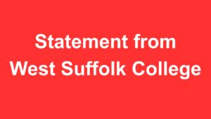 Statement from West Suffolk College