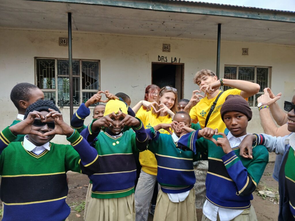 WSC students really bonded with the pupils in their two week stay