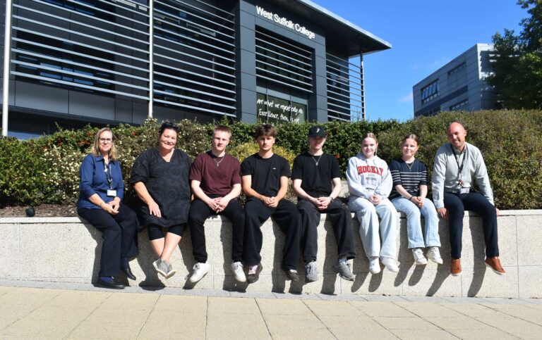 1 Staff from West Suffolk College with a group from Tremu College in Finland